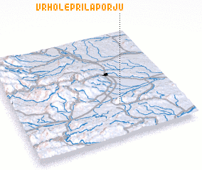 3d view of Vrhole pri Laporju