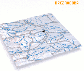 3d view of Brezno-gora