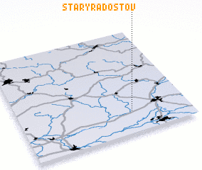 3d view of Starý Radostov