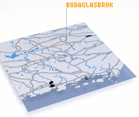 3d view of Boda Glasbruk