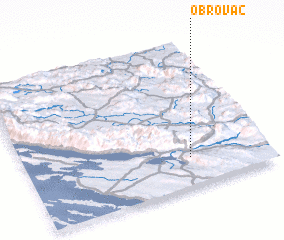 3d view of Obrovac