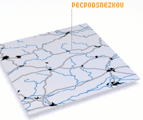 3d view of Pec pod Sněžkou