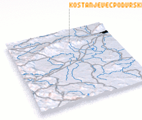 3d view of Kostanjevec Podvrški