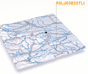 3d view of Polje ob Sotli