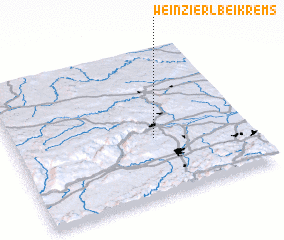 3d view of Weinzierl bei Krems