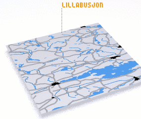 3d view of Lilla Busjön