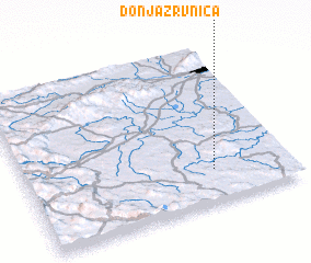 3d view of Donja Žrvnica