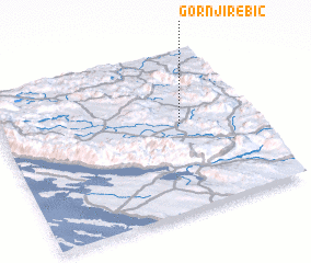 3d view of Gornji Rebić