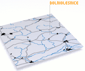 3d view of Dolní Olešnice