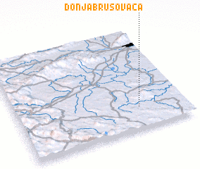 3d view of Donja Brusovača