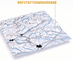 3d view of Hofstätten an der Raab