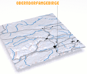 3d view of Oberndorf am Gebirge