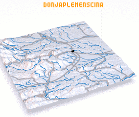 3d view of Donja Plemenšćina