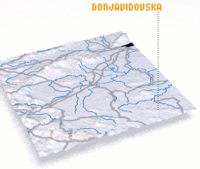 3d view of Donja Vidovska