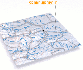 3d view of Spodnji Porčič