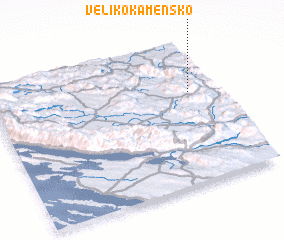 3d view of Veliko Kamensko