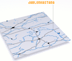 3d view of Jabłonka Stara