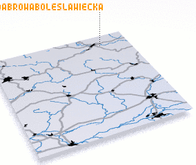 3d view of Dąbrowa Bolesławiecka