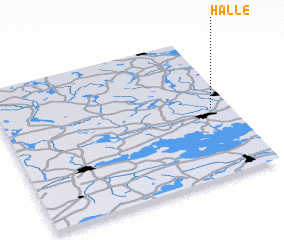 3d view of Hälle