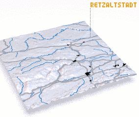 3d view of Retz Altstadt