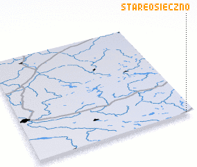 3d view of Stare Osieczno