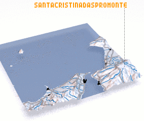 3d view of Santa Cristina dʼAspromonte