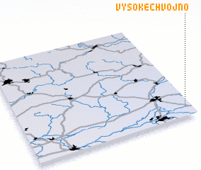 3d view of Vysoké Chvojno