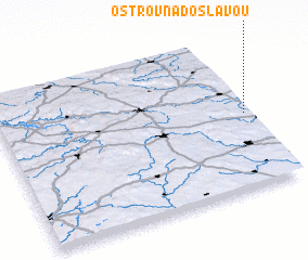 3d view of Ostrov nad Oslavou