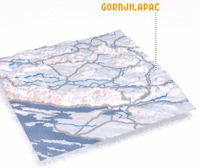 3d view of Gornji Lapac