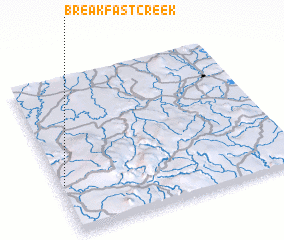 3d view of Breakfast Creek