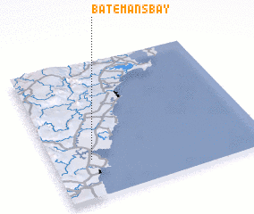 3d view of Batemans Bay