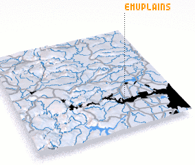 3d view of Emu Plains