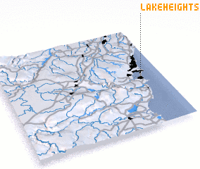 3d view of Lake Heights