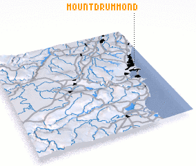 3d view of Mount Drummond