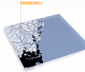 3d view of Rogans Hill