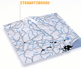 3d view of Stewarts Brook