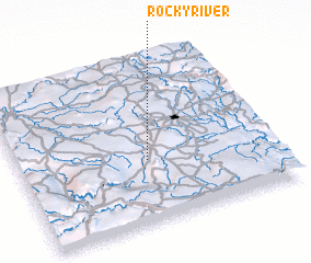 3d view of Rocky River