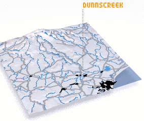 3d view of Dunns Creek