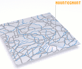 3d view of Mount Egmont