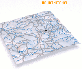 3d view of Mount Mitchell