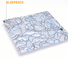 3d view of Bluff Rock