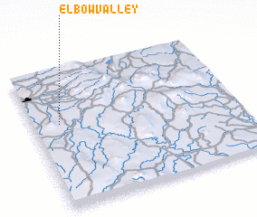 3d view of Elbow Valley