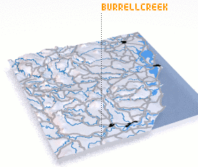 3d view of Burrell Creek