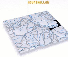 3d view of Mount Hallen