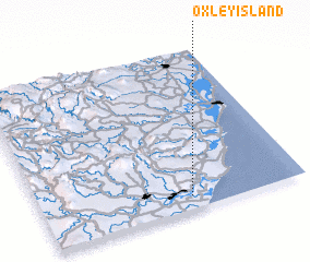 3d view of Oxley Island