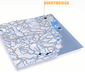 3d view of Burnt Bridge