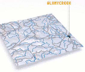 3d view of Alumy Creek