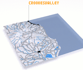 3d view of Crookes Valley