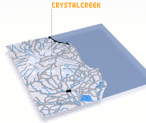 3d view of Crystal Creek
