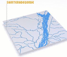 3d view of Sainte Radegonde